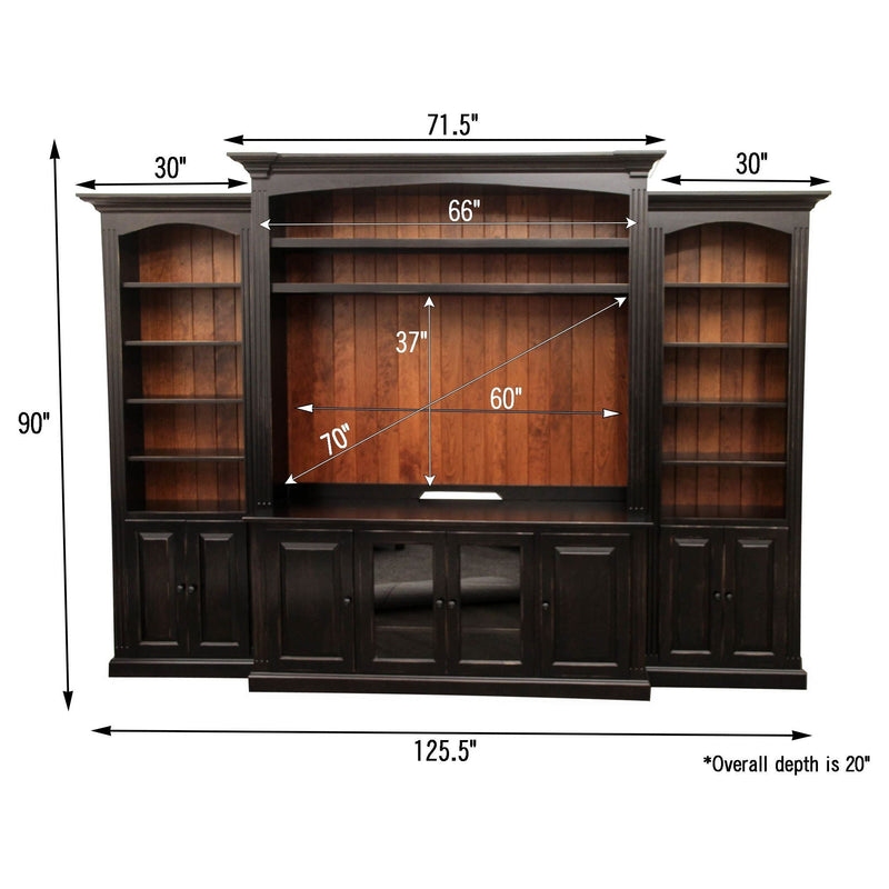 Holmes Hickory Wood Entertainment Center | NAT