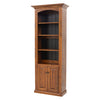 Holmes Solid Elm Wood Bookcase with Doors | MC