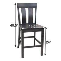 Holmes Maple Wood 24" Stationary Bar Stool | DK