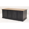 Hamilton Black & Wood Adjustable Standing Desk with Drawers | M-DK&QSWO-CO