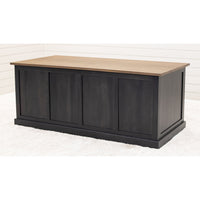Hamilton Black & Wood Adjustable Standing Desk with Drawers | M-DK&QSWO-CO