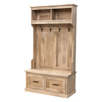 Haven Maple Wood Hall Tree Bench | DS