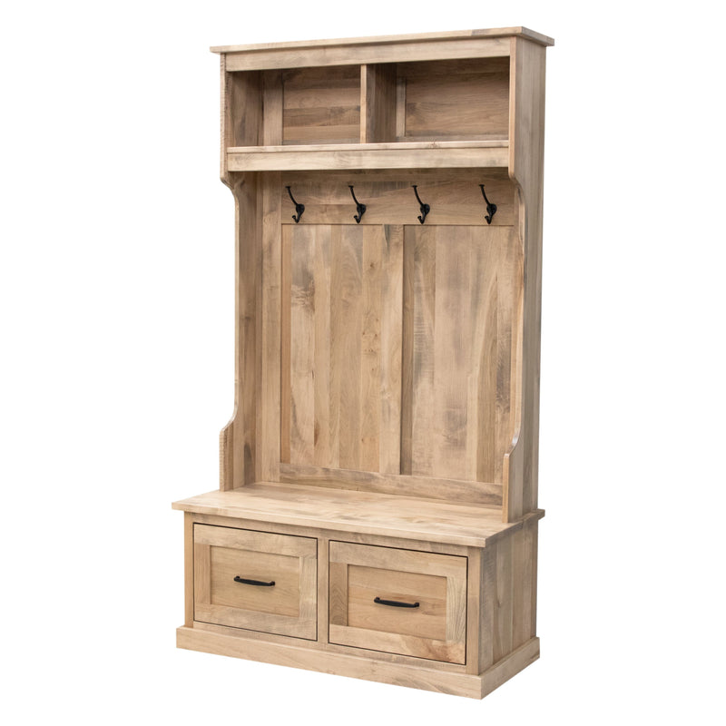 Haven Maple Wood Hall Tree Bench | DS