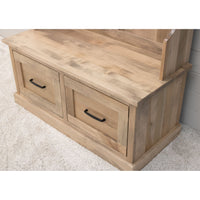 Haven Maple Wood Hall Tree Bench | DS