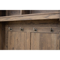 Haven White Oak Wood Hall Tree Bench | SB