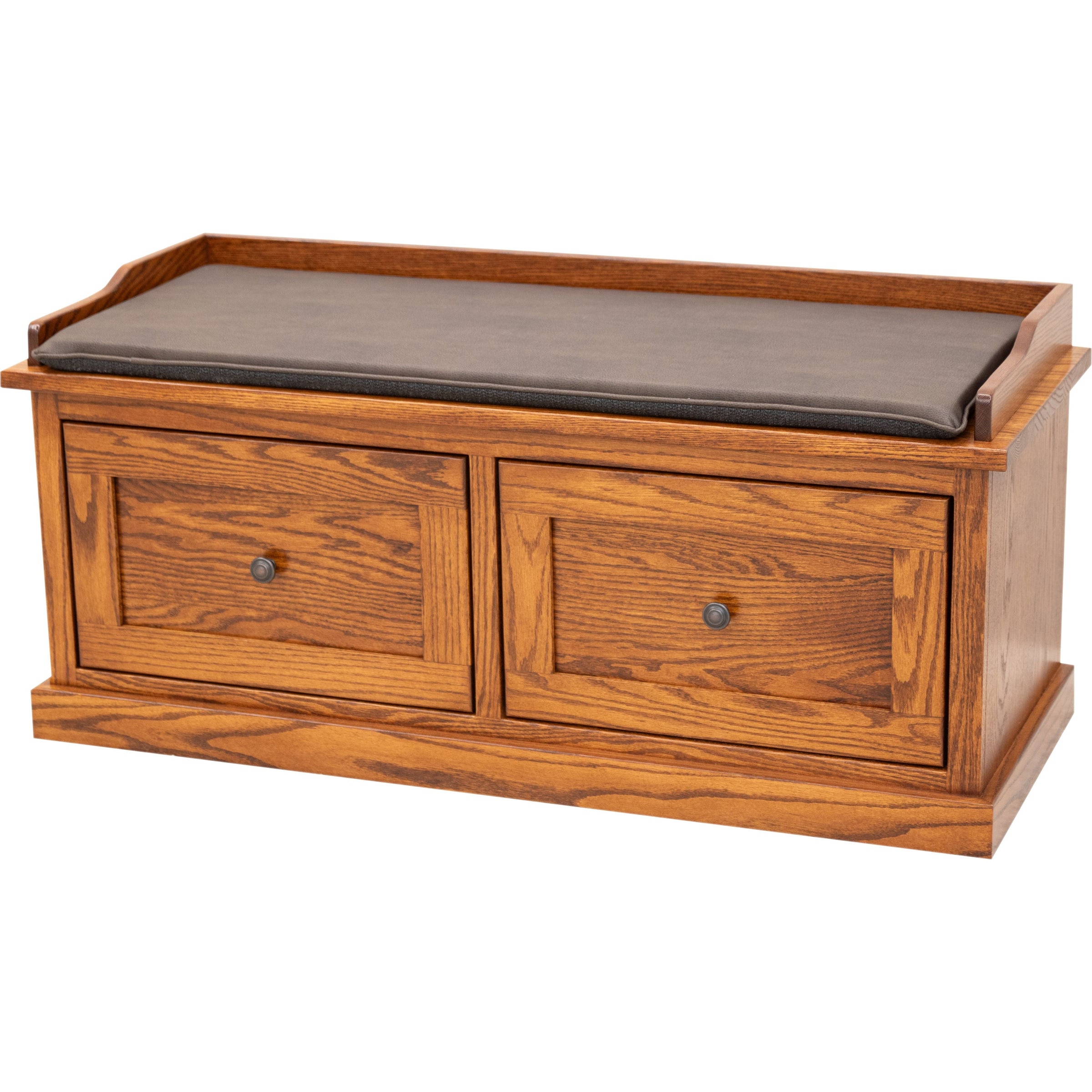 Haven Oak Wood Mudroom Storage Bench | MC