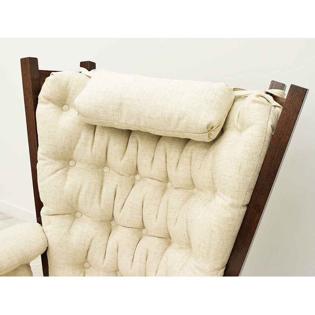 Amish Classic Oak Wood Swivel Glider Rocker & Ottoman | ASB-4275-K