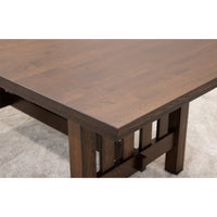 Hollis Mission Quarter Sawn White Oak Extending Amish Dining Table | BV