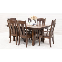 Hollis Mission Quarter Sawn White Oak Extending Amish Dining Table | BV