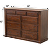 Holmesville Amish 9-Drawer Tall Dresser