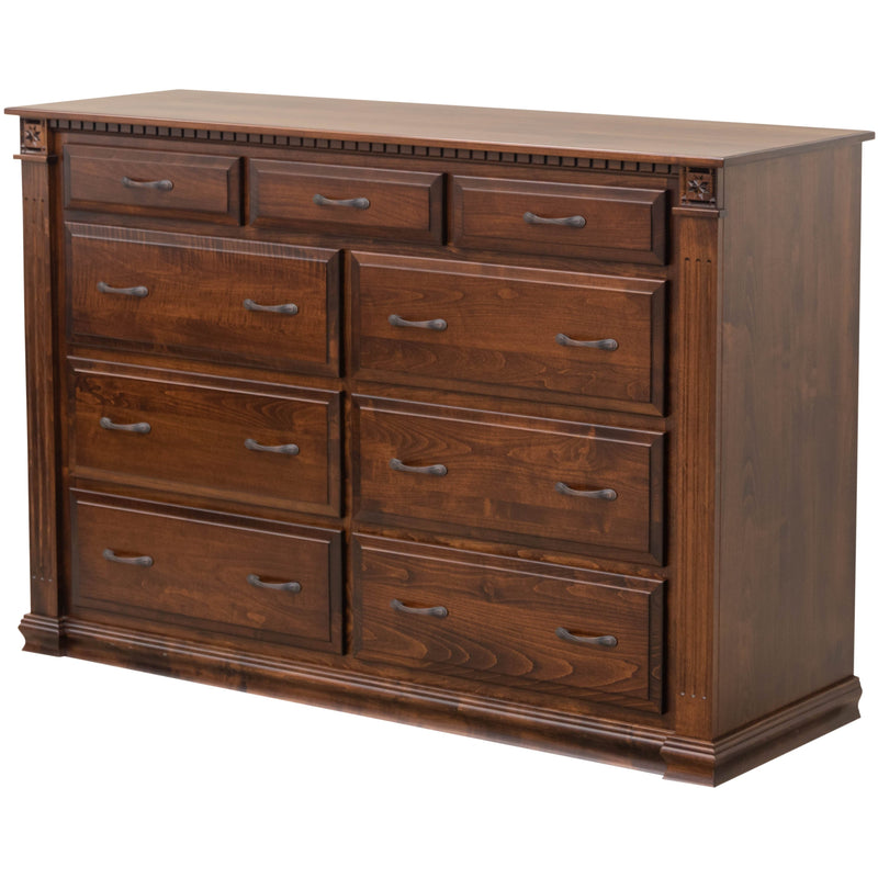 Holmesville Amish 9-Drawer Tall Dresser