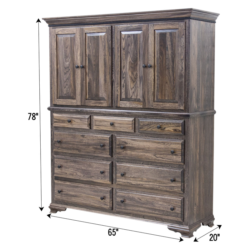 Amish Charm Mule Chest Armoire