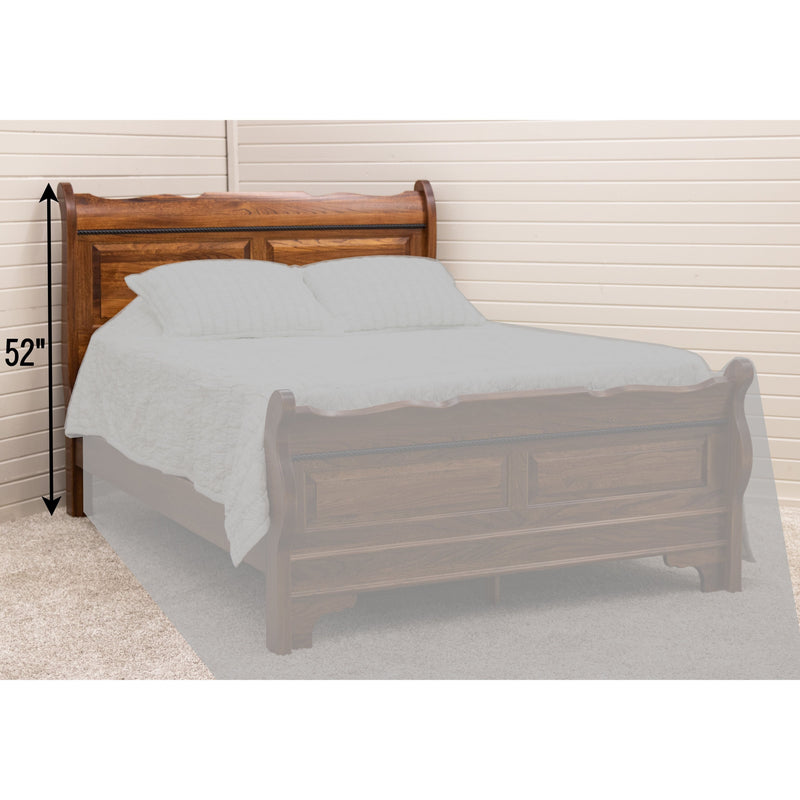 Amish Charm Sleigh Solid Wood Headboard Only