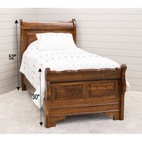 Amish Charm Sleigh Twin Bed