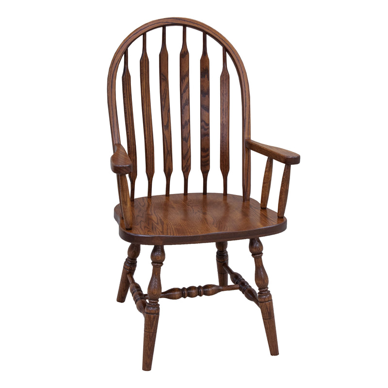 Bent Paddle Oak Wood Arm Dining Chair | ASB