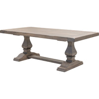 Hilton Maple Wood Large Modern Double Pedestal Extending Dining Table | DCD