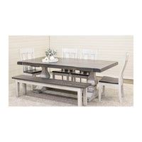 Hilton Large Modern Double Pedestal Extending Dining Table | M-AV&GS