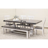 Utah White & Wood Arm Dining Chair | M-AV&GS