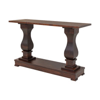 Hilton Maple Wood Pedestal Console Table | RC