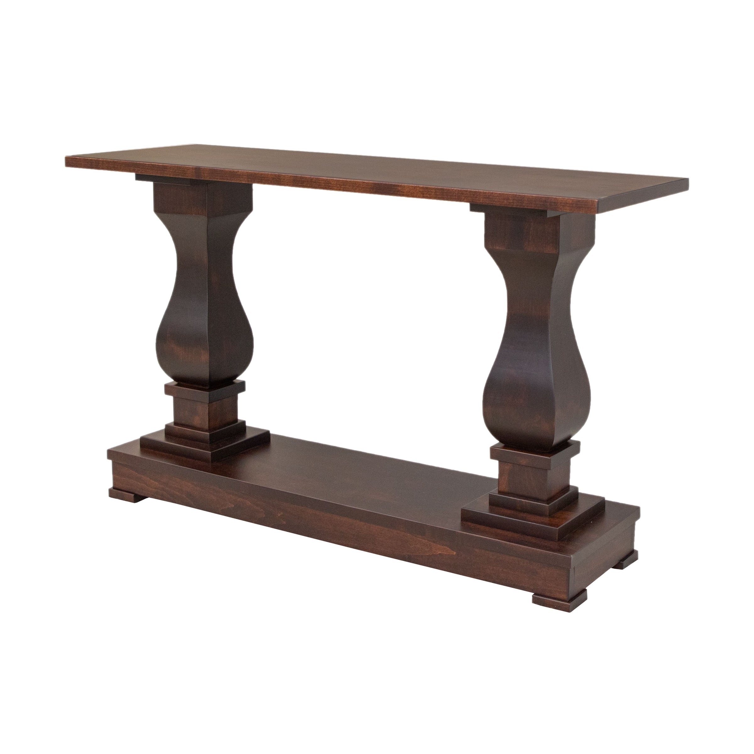 Hilton Maple Wood Pedestal Console Table | RC
