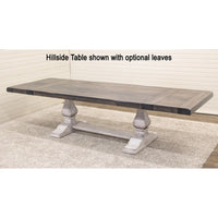 Hilton Hickory Wood Large Modern Double Pedestal Extending Dining Table | ASB