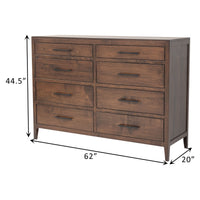 Berlin Amish 8-Drawer Tall Dresser