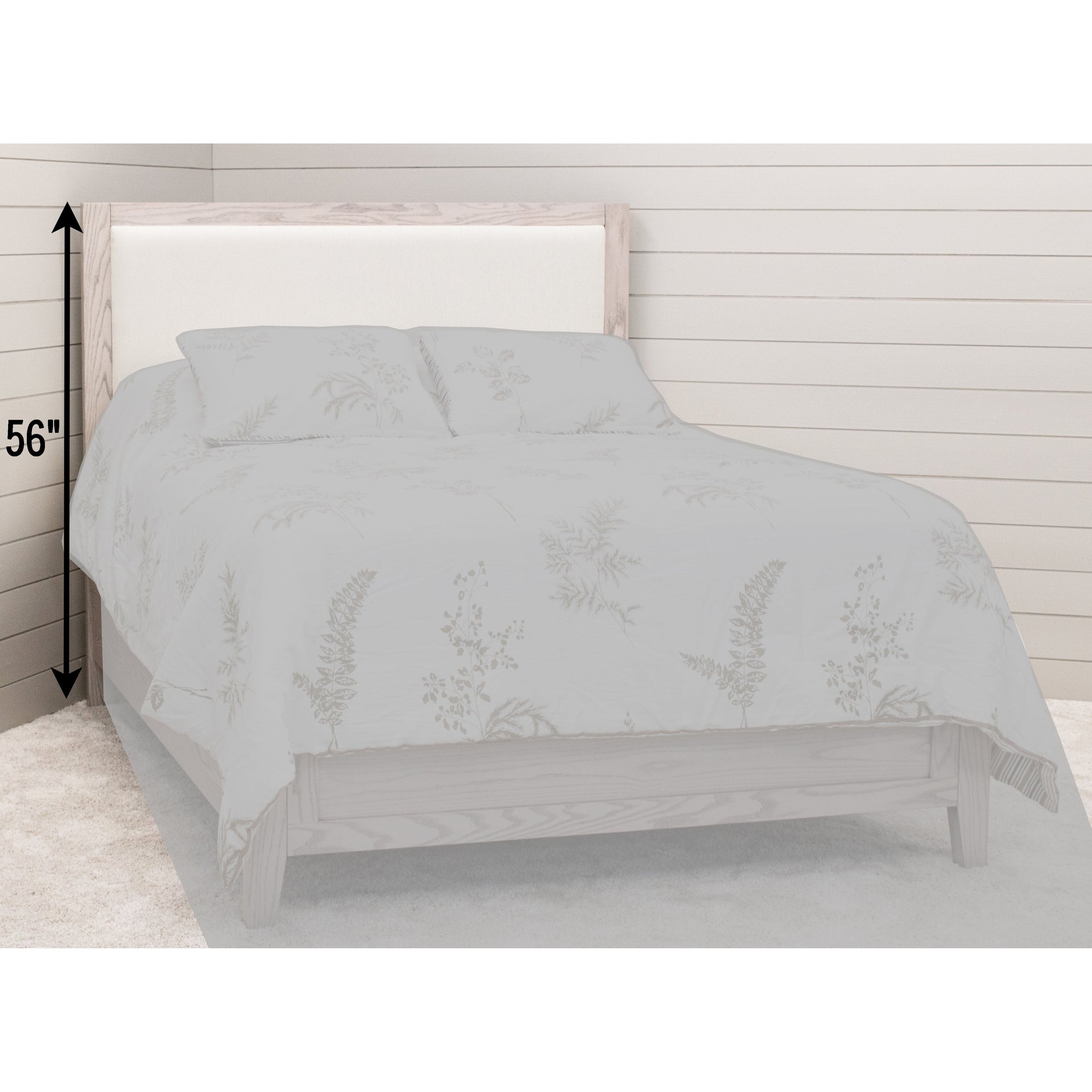 Berlin Amish Solid Wood Upholstered Headboard Only