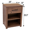 Hunters Amish 1-Drawer, Open Nightstand