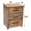 Hunters Amish 3-Drawer Nightstand