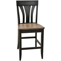 Hunter Black & Wood 24" Stationary Bar Stool | M-EB&DCD