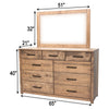 Hunters Amish 9-Drawer Tall Dresser