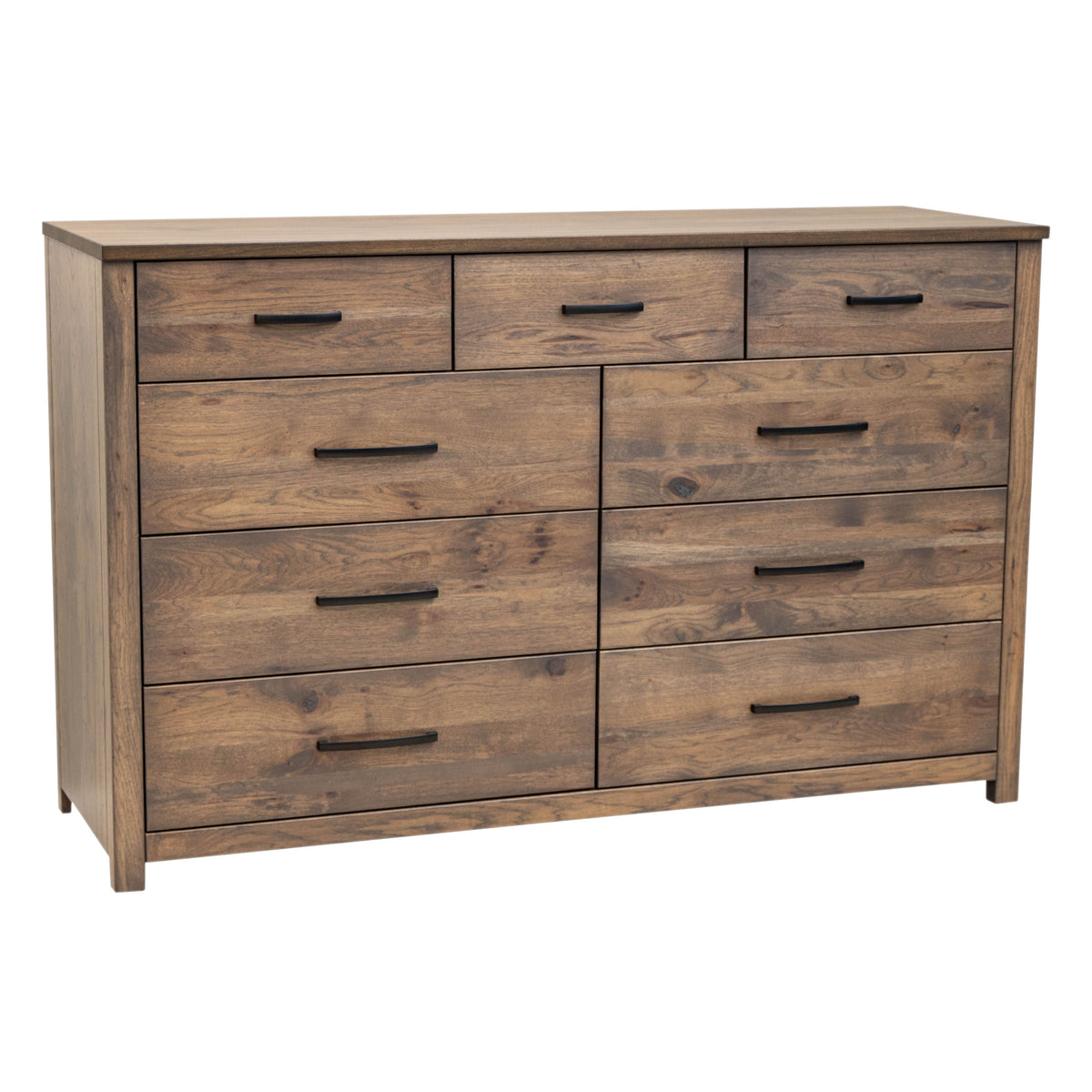 Hunters Hickory Wood 9-Drawer Tall Dresser | CO