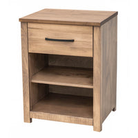 Hunters Maple Wood 1-Drawer Open Nightstand | WB