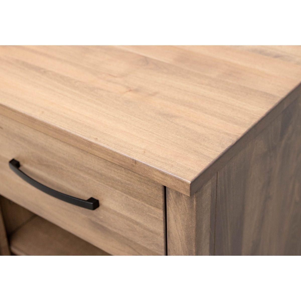 Hunters Maple Wood 1-Drawer Open Nightstand | WB