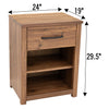 Hunters Amish 1-Drawer, Open Nightstand
