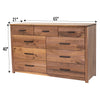 Hunters Amish 9-Drawer Tall Dresser