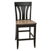Hunter Black & Wood 24" Stationary Bar Stool | M-EB&DCD
