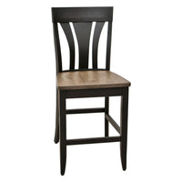Hunter Black & Wood 24" Stationary Bar Stool | M-EB&DCD
