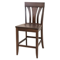 Hunters Maple Wood 24" Stationary Bar Stool | RT
