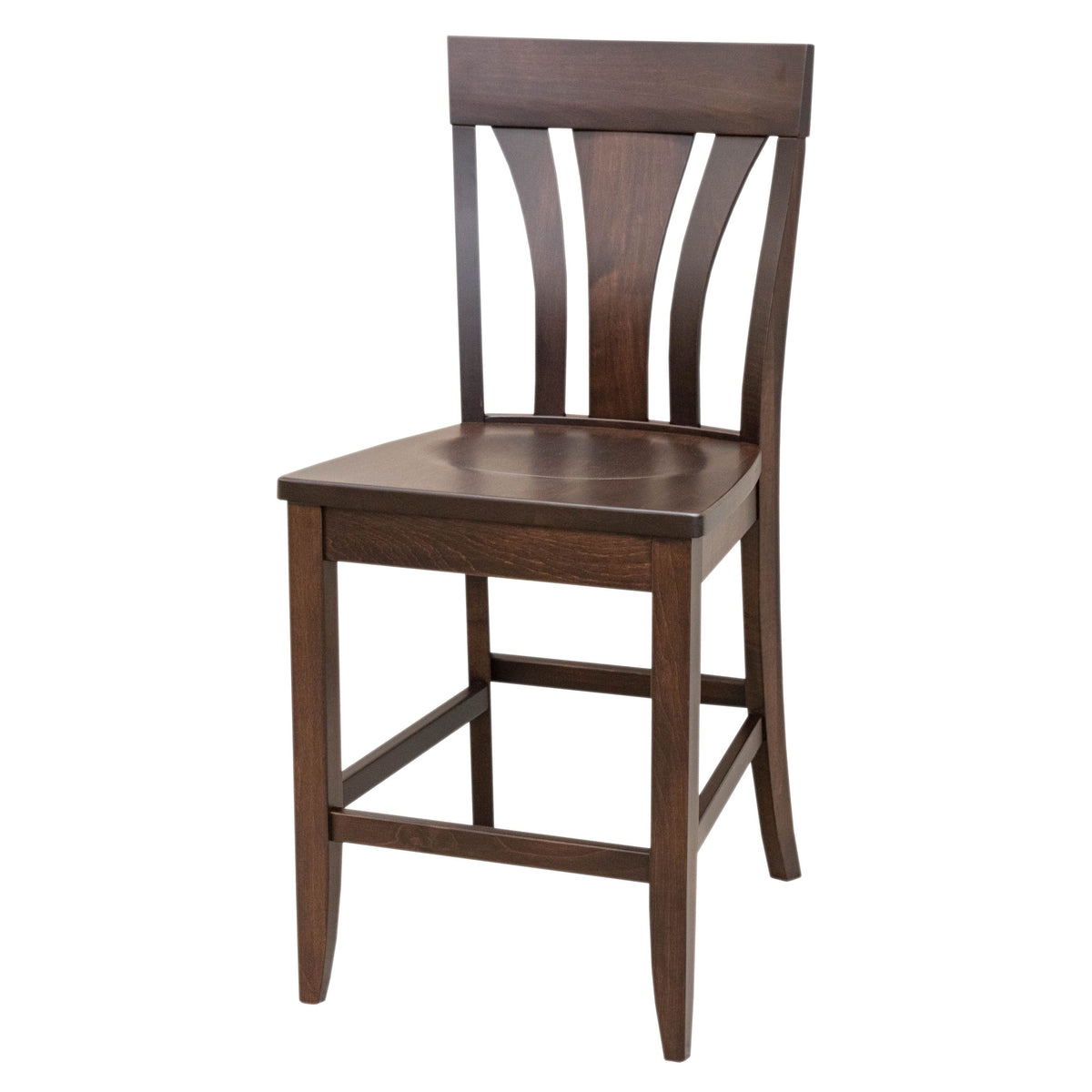 Hunters Maple Wood 24" Stationary Bar Stool | RT