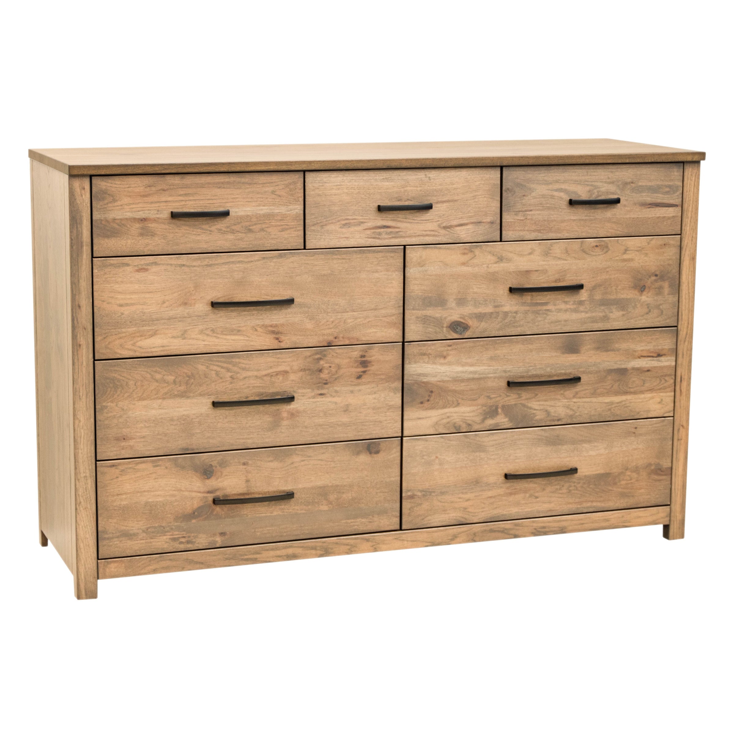 Hunters Hickory Wood 9-Drawer Tall Dresser | WB