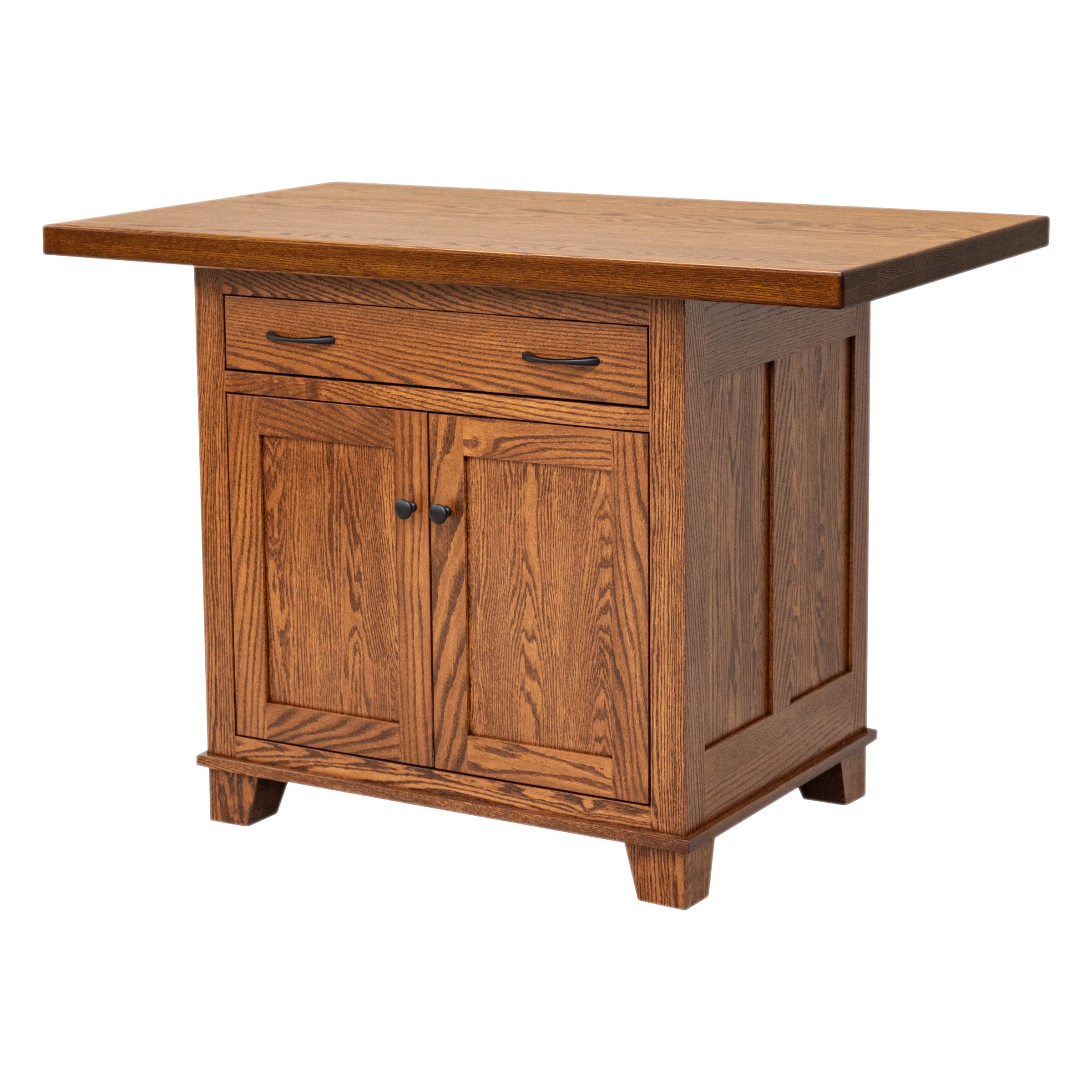 Amish IS-2071 Bridgeport Oak Wood Island | MC