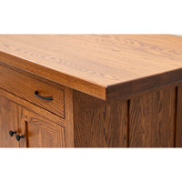 Amish IS-2071 Bridgeport Oak Wood Island | MC