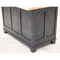 Amish IS-2076 Bridgeport Maple Wood Island with Butcher Block Top | GS&NAT