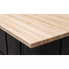 Amish IS-2076 Bridgeport Maple Wood Island with Butcher Block Top | GS&NAT