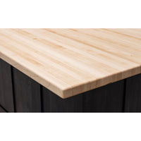 Amish IS-2076 Bridgeport Maple Wood Island with Butcher Block Top | GS&NAT