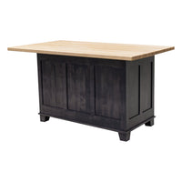 Amish IS-2076 Bridgeport Maple Wood Island with Butcher Block Top | GS&NAT