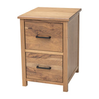 Jamestown Hickory Wood 2-Drawer File Cabinet | WB