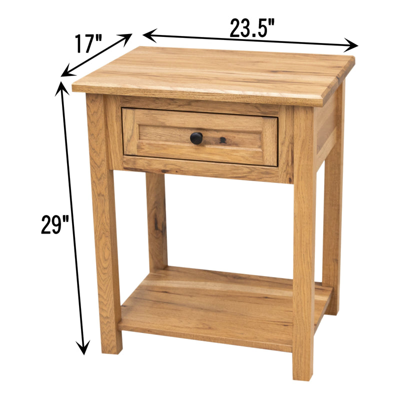 Jamestown Amish 1-Drawer, Open Nightstand