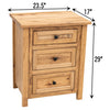 Jamestown Amish 3-Drawer Nightstand